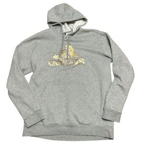 Adidas Women’s Size Large Gray with Golf Foil Logo Hoodie EUC